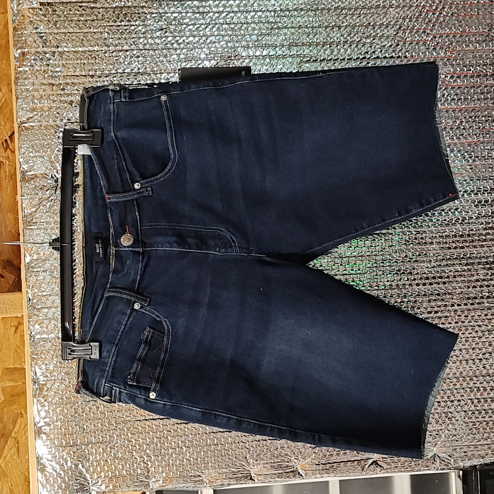 True Religion Ricky Relaxed Straight Denim Shorts